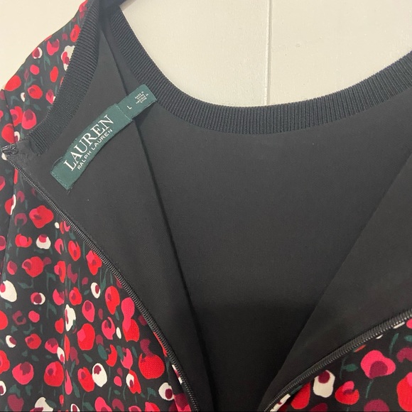 LAUREN RALPH LAUREN Three-Quarter-Sleeve Jersey Dress - Picture 5 of 6